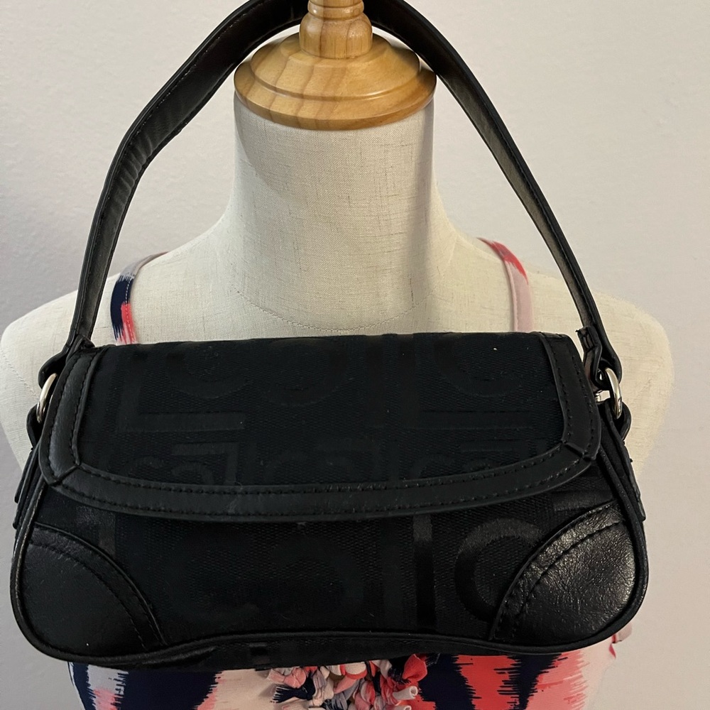Liz Claiborne y2k mini shoulder bag in canvas material
